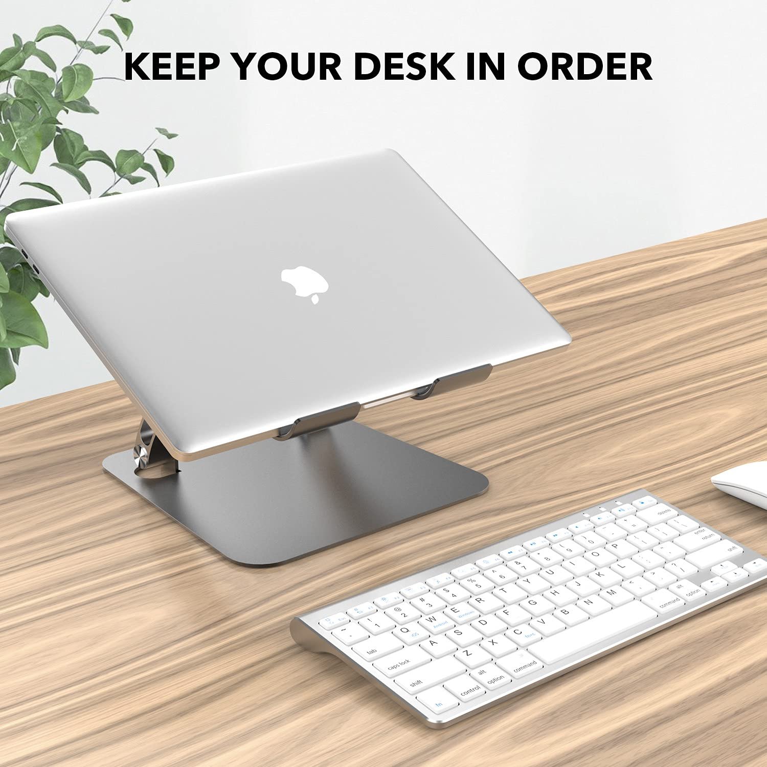 Підставка для ноутбука, ергономічна, регульована по висоті, сумісна з MacBook Pro/Air, Dell, HP, Samsung, Lenovo, усіма ноутбуками 10-16 дюймів, сіра, фото №6