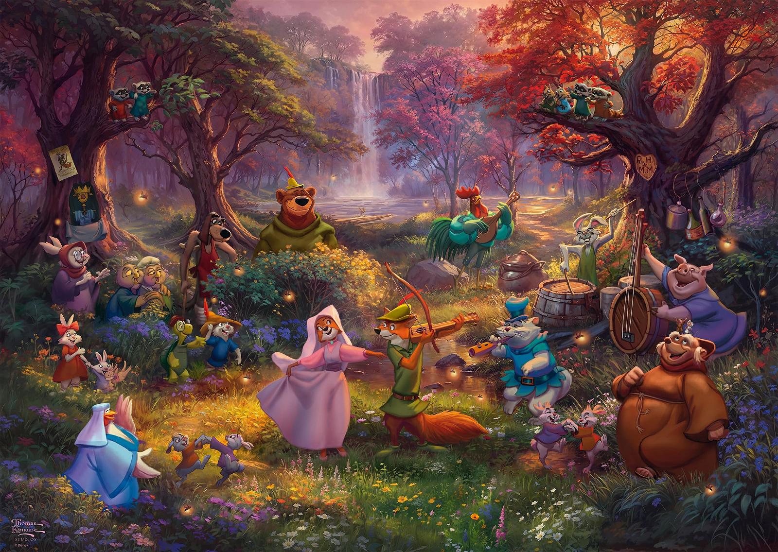 Пазл Schmidt Spiele Thomas Kinkade Disney 58040 Робин Гуд 1000 элементов, фото №4
