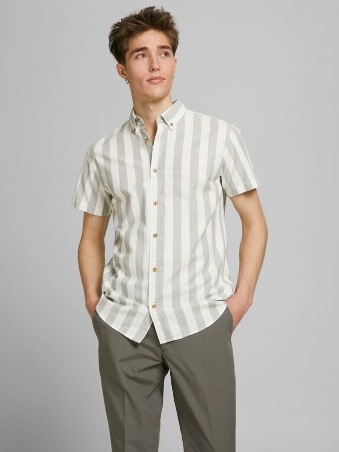 Рубашка Jack&Jones SS 12187609 Sea Spray Бежевый S, фото №2