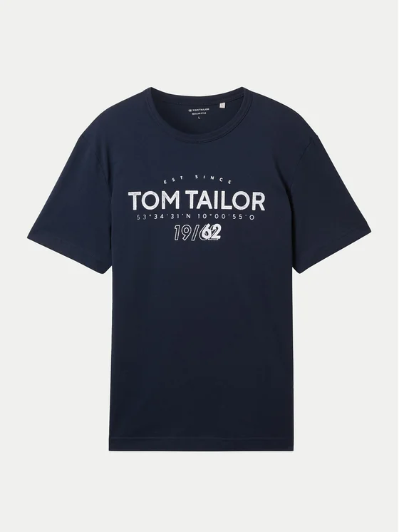 Футболка Tom Tailor Logo Print Tёмно-синий L, фото №4