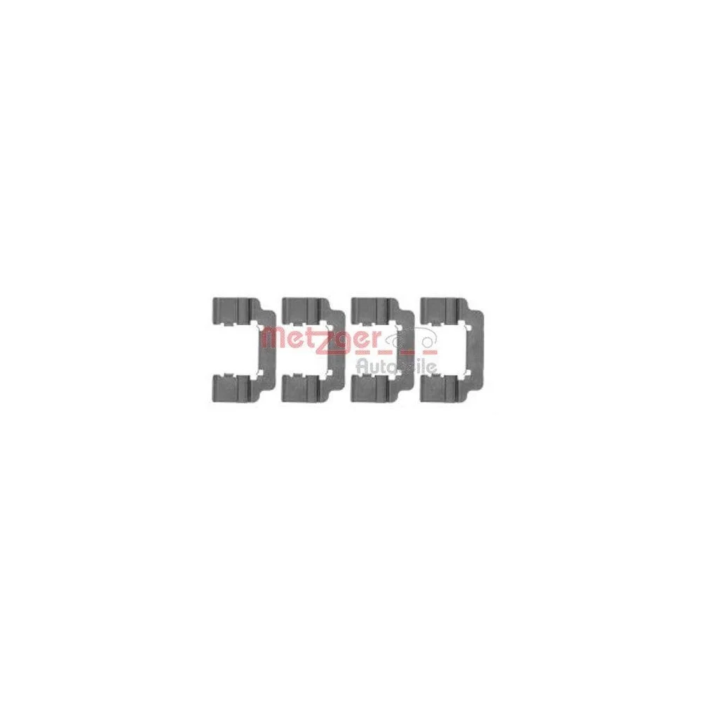 Комплект принадлежностей, тормозные колодки дискового тормоза METZGER 109-1777 для, задний мост, фото №1