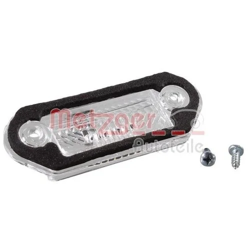 Скло плафона освітлення номерного знака METZGER 2080032 для SKODA VW, ліве, праве, фото №2