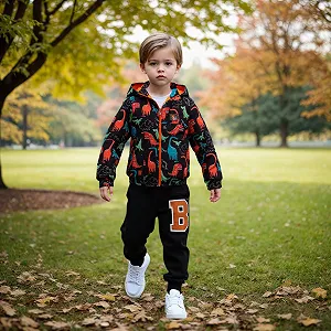 Вітрівка Sfwqoifou Дитяча Дихаюча Вітрозахисна Водонепроникна synthetic.ua - Фото 1