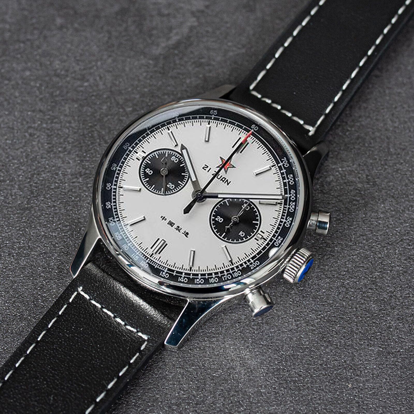 Чоловічий SUPANK302SN 1963 40мм Racing Panda Seagull ST1901 Sapphire Crystal Chronograph Срібний Годинник 40мм срібний Ремінець, фото №4 Чоловічий SUPANK302SN 1963 40мм Racing Panda Seagull ST1901 Sapphire Crystal Chronograph Срібний Годинник 40мм срібний Ремінець, фото №4