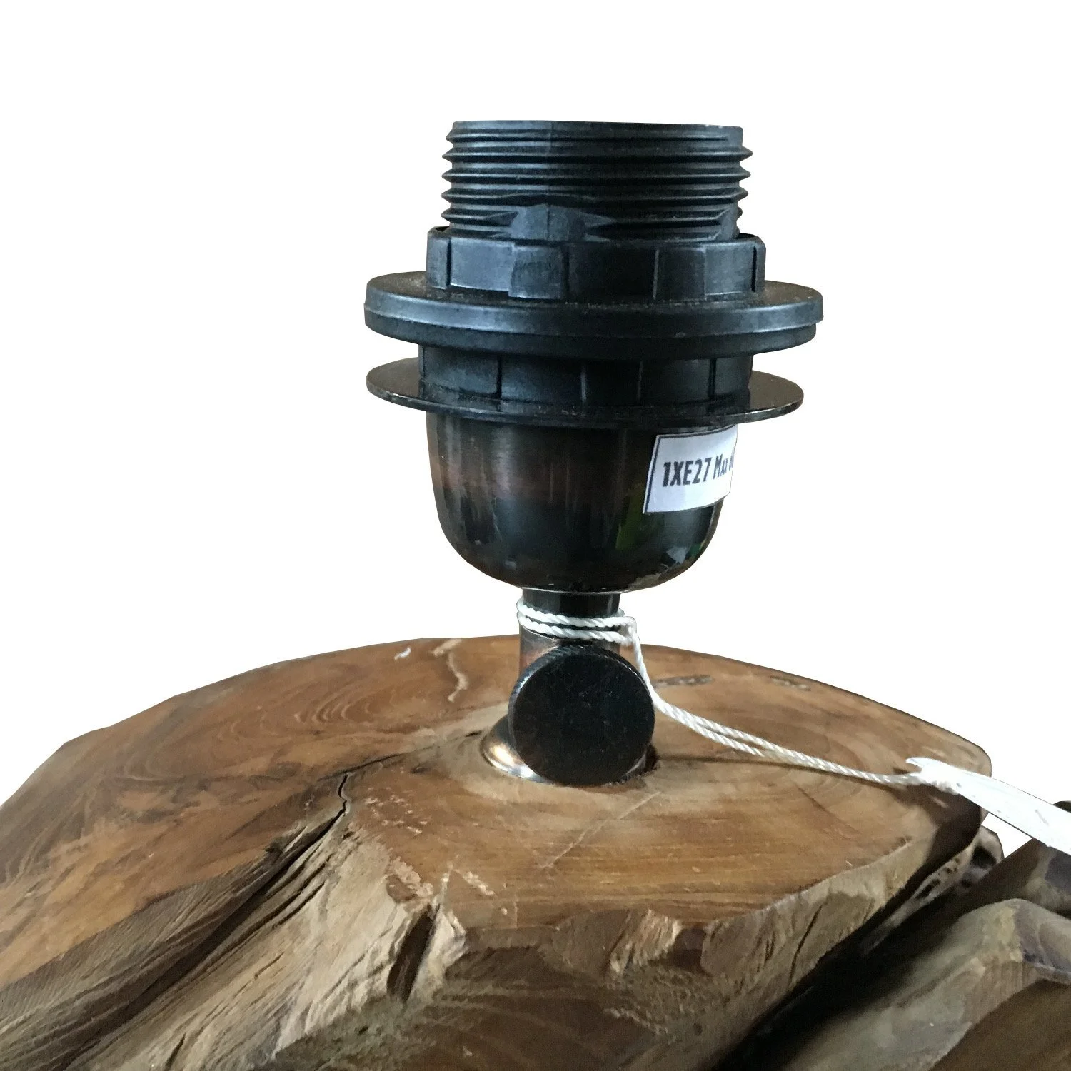 Настільна лампа Bressmer Globe Teak Solid Driftwood Бежевий, фото №4