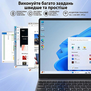 Ноутбук 15.6" MAXLEGEN ML156 Intel Processor N95 RAM 16GB SSD 512GB Win11 (UKR) ціна на synthetic.ua - Фото 1 Ноутбук 15.6" MAXLEGEN ML156 Intel Processor N95 RAM 16GB SSD 512GB Win11 (UKR) synthetic.ua - Фото 1