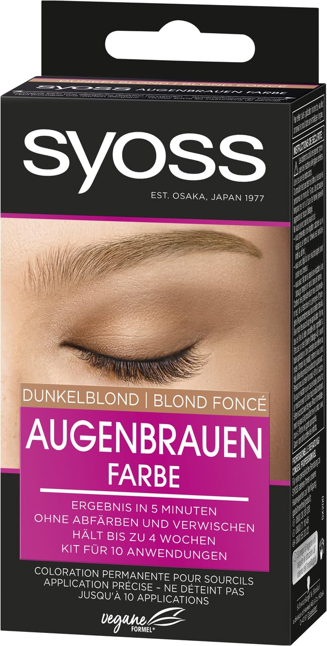 Набір Syoss для брів Eyebrow Colour 6-1 Темний блонд рівень 3 (17 мл) Тривалий результат та клей got2b для брів та країв Водостійкий (16 мл) Захист від поту та води до 24 годин, фото №2