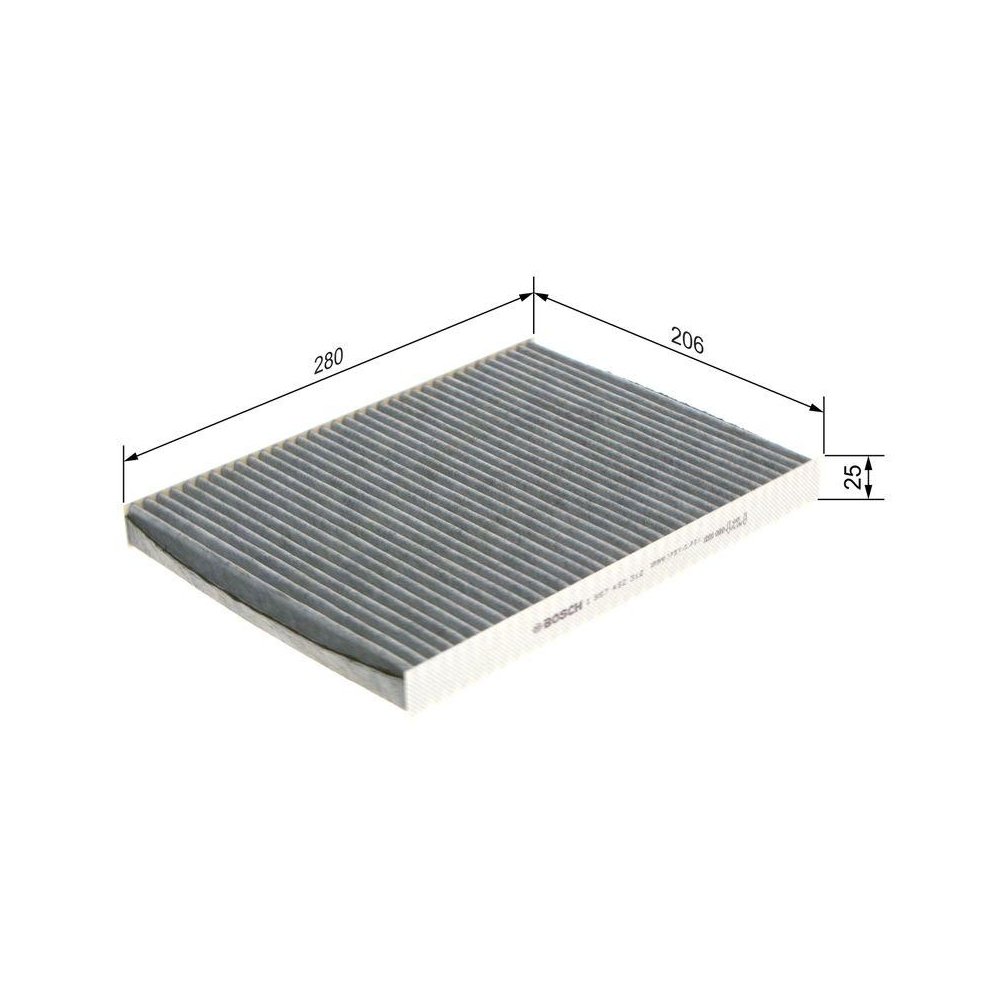 Фильтр салона BOSCH 1 987 432 312 для AUDI SEAT VW, фото №1