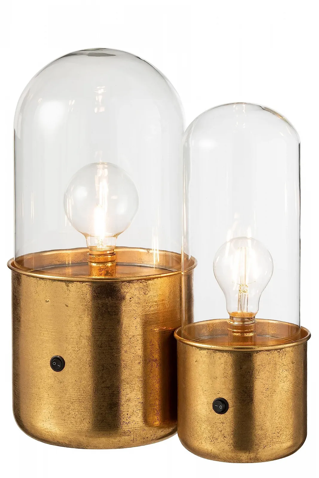 Настільна лампа J-Line Antique LED Glass/Zinc Gold Large, фото №5