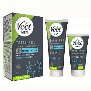Набор для депиляции интимных зон Veet Men крем 100 мл и бальзам 50 мл - Фото 1