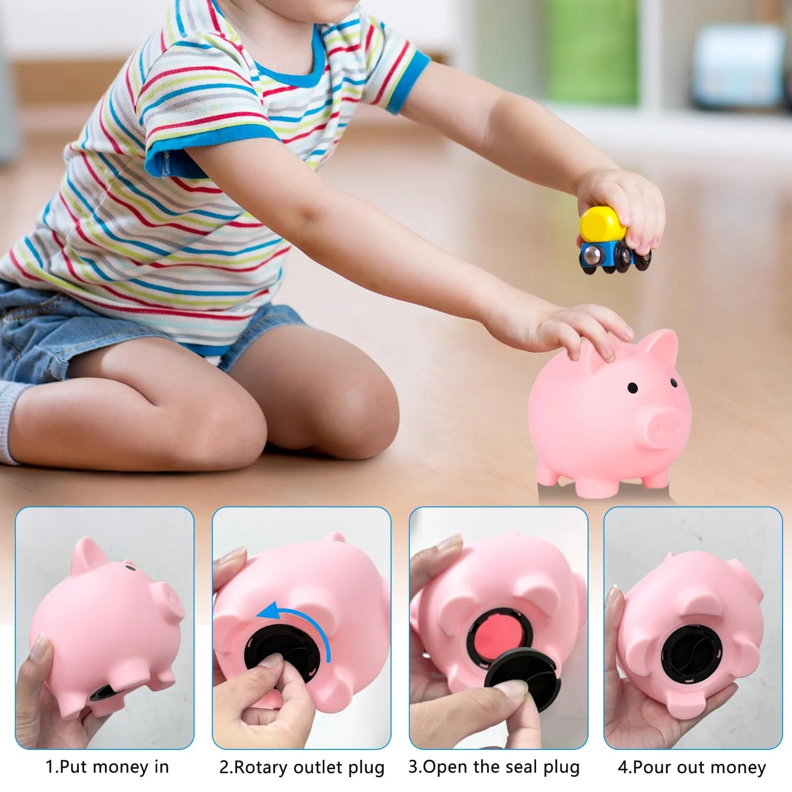 Скарбничка L&W Luck Lucky Pig Порося небитка, фото №5