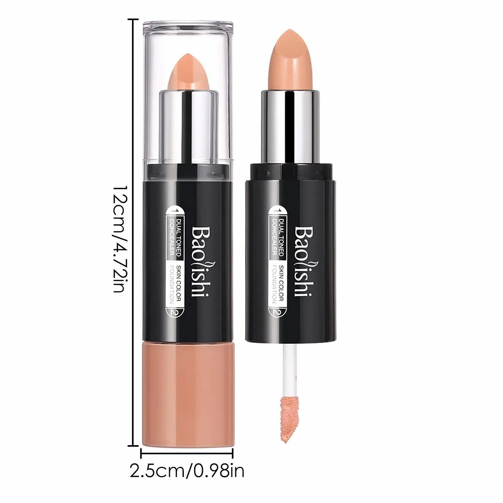 Стик для контуринга Tumotsit 2-в-1 для консилера и контуринга, корректор цвета, основа под консилер, кремовый карандаш-консилер, фото №4