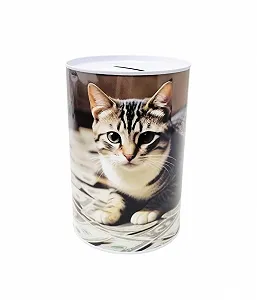 Скарбничка Металева Кіт 16 x 12 см - Фото 1