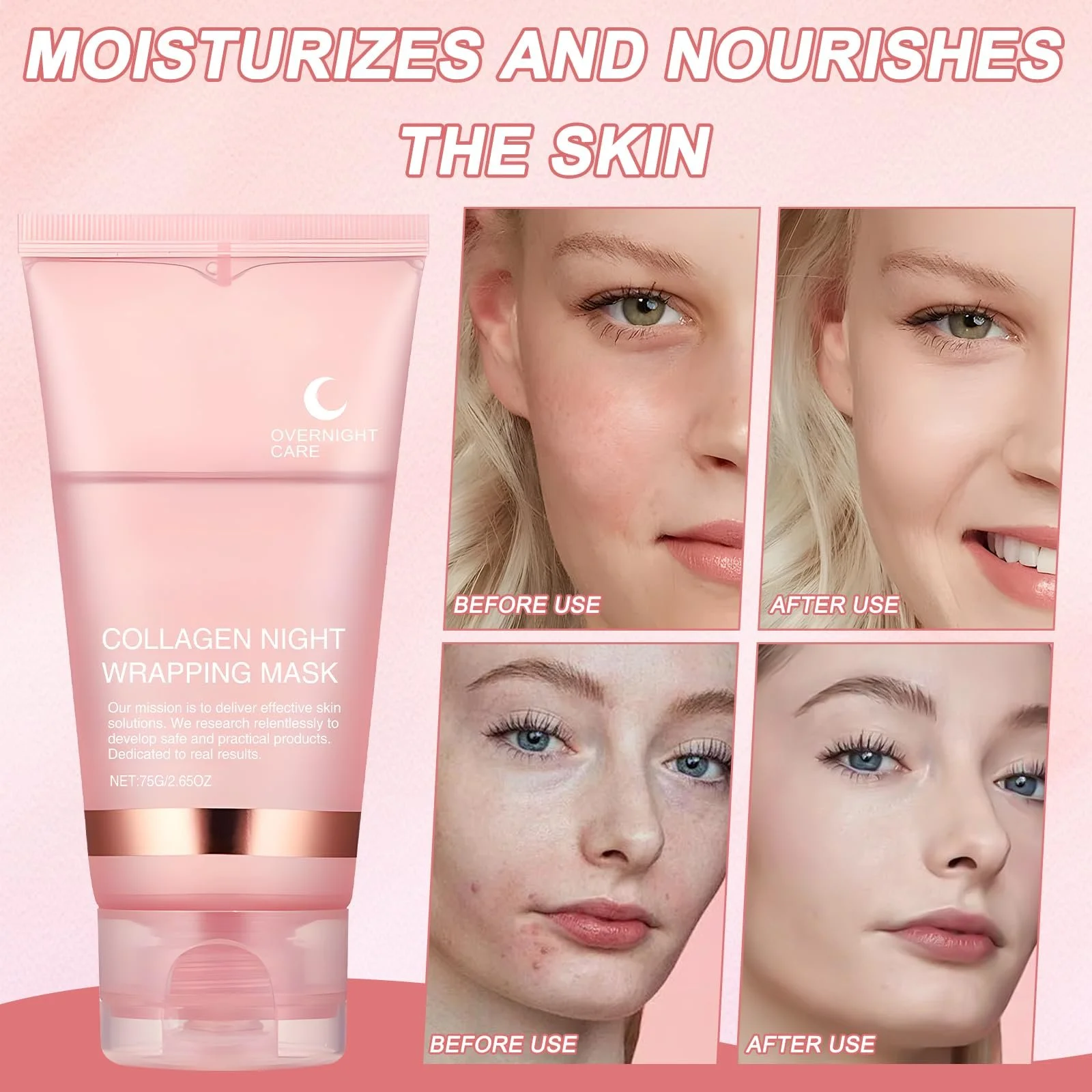 Маска Ночная Collagen для обертывания 2 шт, фото №3