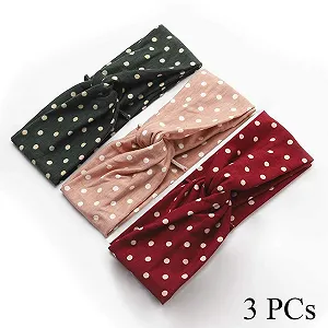 Повязка на Голову Богемная Красная Эластичная synthetic.ua - Фото 1