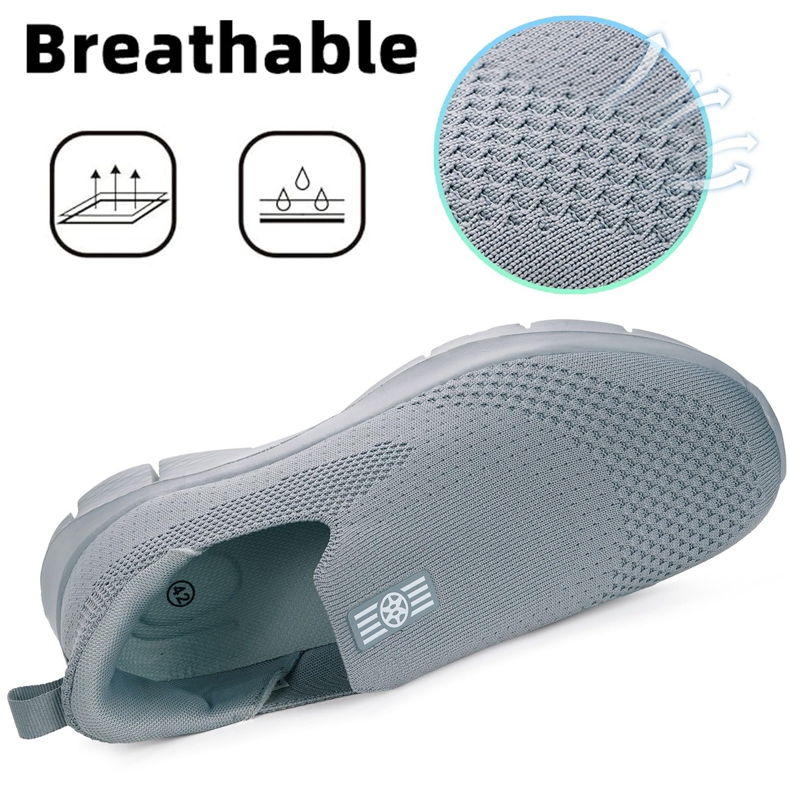 Кросівки ZUSERIS Вязані Унісекс Сліпони Спортивні Тренувальні Вуличні Для Відпочинку, фото №3