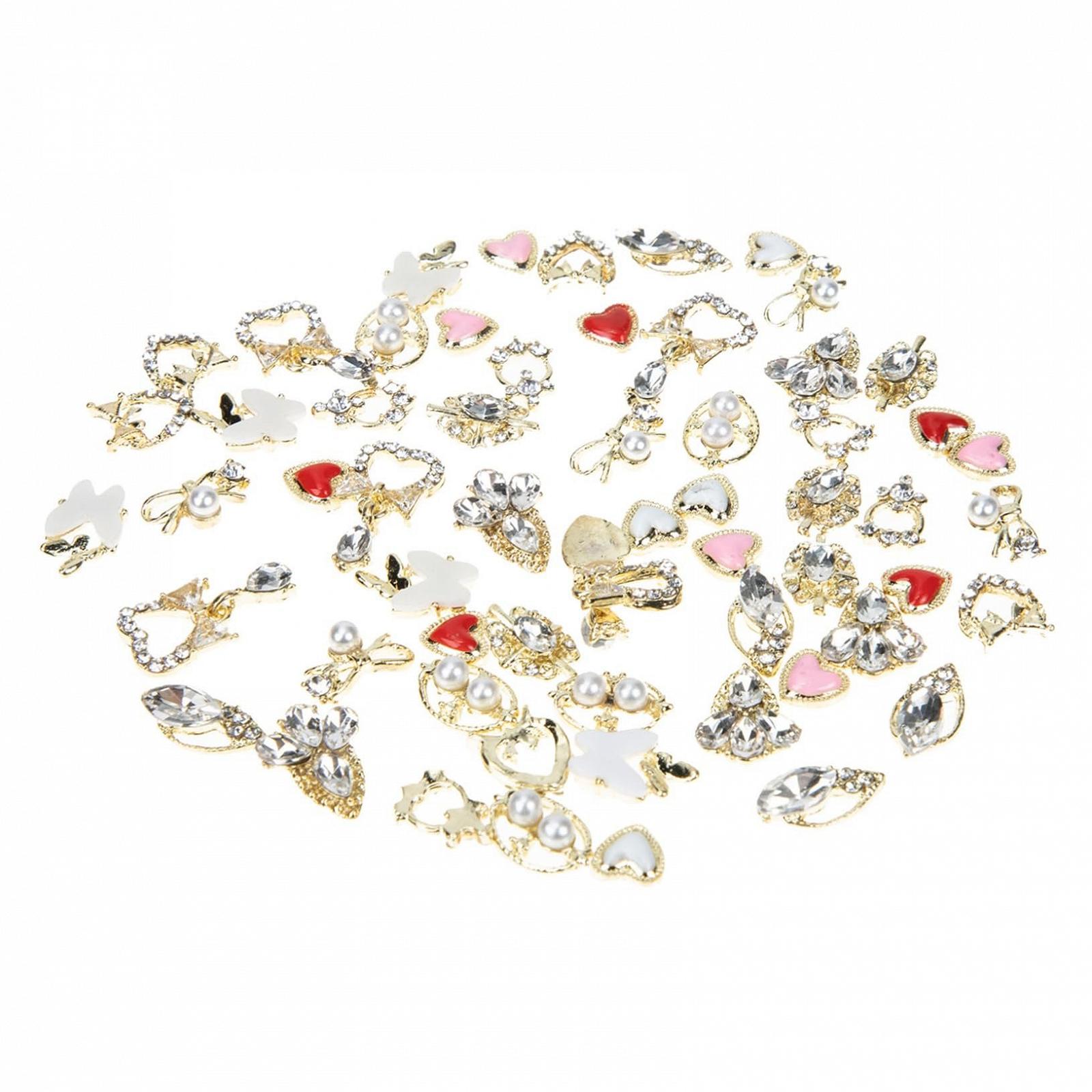 Підвіски для нігтів Baroque 60 шт. Прикраси для нігтів, прикраси для манікюру DIY, фото №1