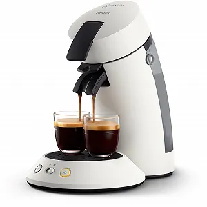 Кофемашина Philips Domestic Appliances Senseo Original Plus CSA210/10, выбор крепости кофе, технология Coffee Boost, переработанный пластик, белая - Фото 1