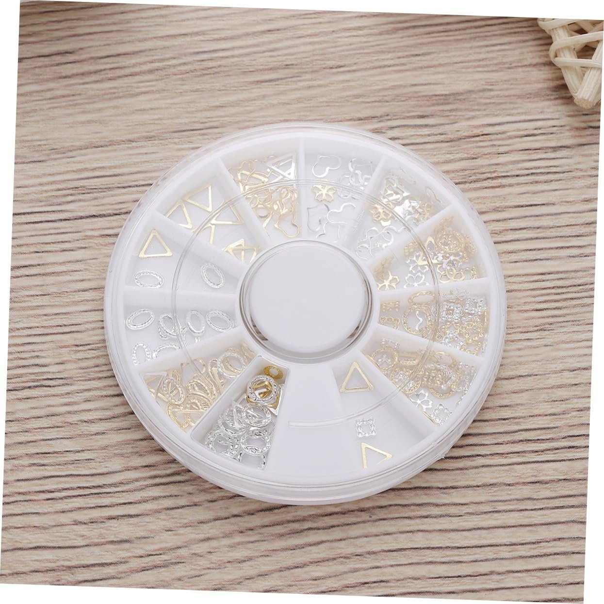 Прикраса для нігтів Метал Діаманти., фото №9