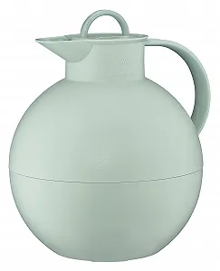 Термос alfi Ball 0.94 л, мятно-зеленый, термос с вакуумной вставкой из закаленного стекла alfiDur, 12 часов горячий / 24 часа холодный, абсолютно герметичная крышка, дизайнерское изделие, термос, кофейник, чайник - Фото 1