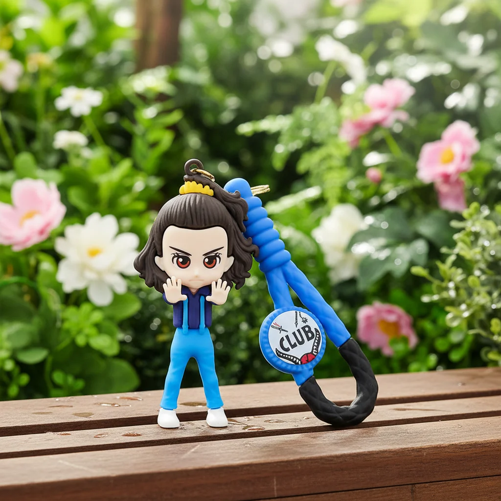 Брелок фигурка Одинадцять из сериала Очень странные дела Stranger Things Eleven на ключи рюкзак сумку пенал, игрушка 8,4 см, фото №6