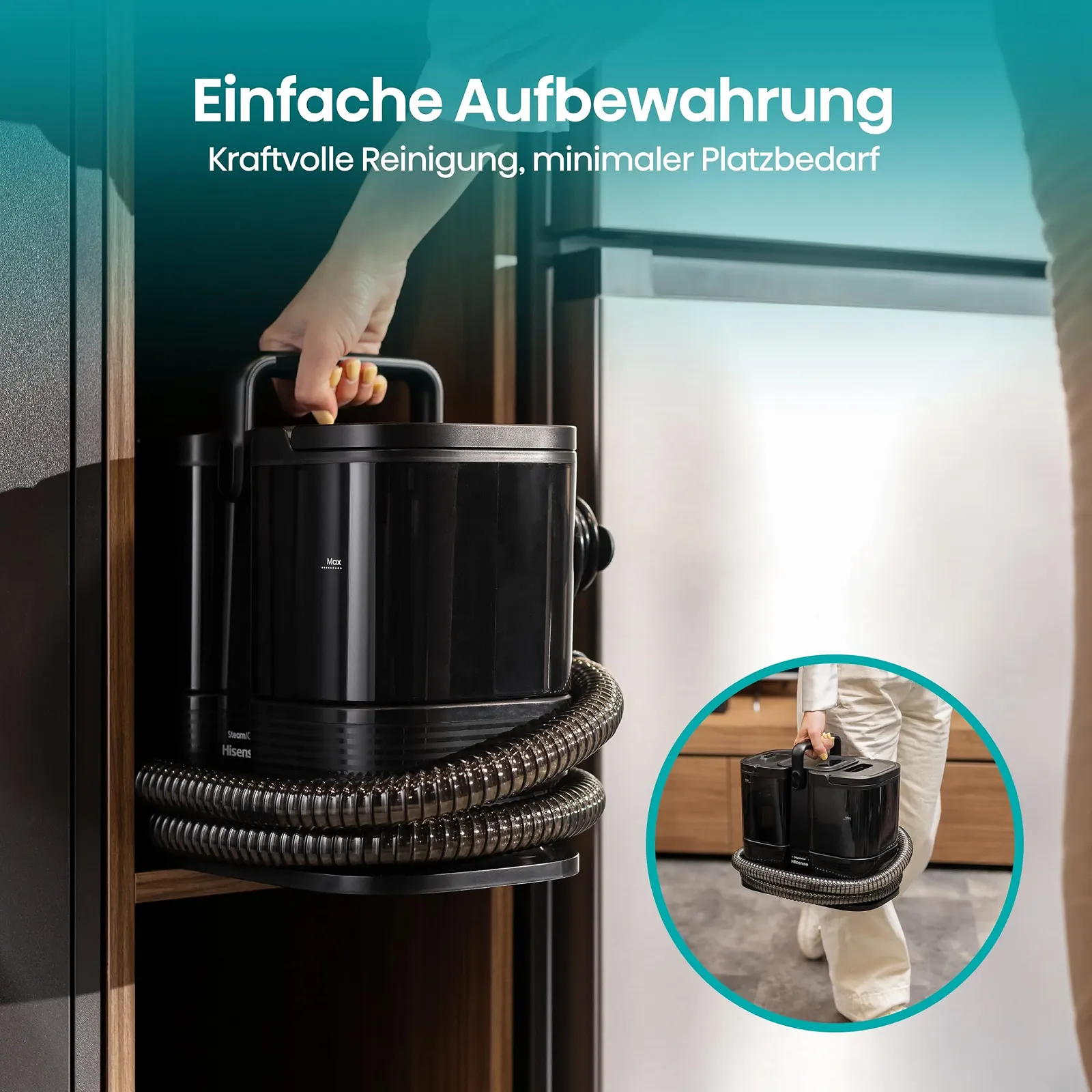 Пароочисник Hisense HSSC007A 1500 W 1.8 L 2-в-1 4 режими, фото №14