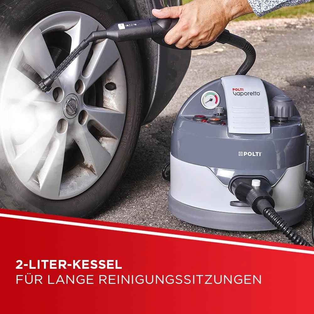 Пароочисник Polti Vaporetto Eco Pro 3.0 2000 W 2 L 4.5 bar з 20 ампулами Kalstop Сірий, фото №7
