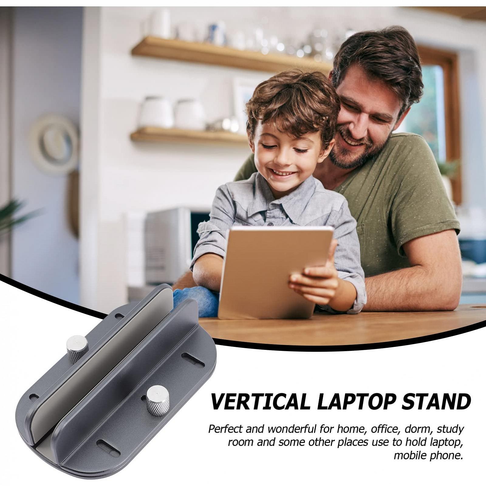 Вертикальная Подставка для Ноутбука Регулируемая для Размеров Ноутбука Компактная Нескользящая для Стола, фото №2 Вертикальная Подставка для Ноутбука Регулируемая для Размеров Ноутбука Компактная Нескользящая для Стола, фото №2
