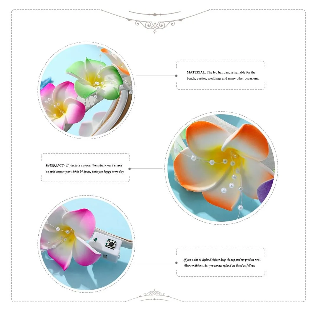 Обруч для волос Jovono LED, фото №7