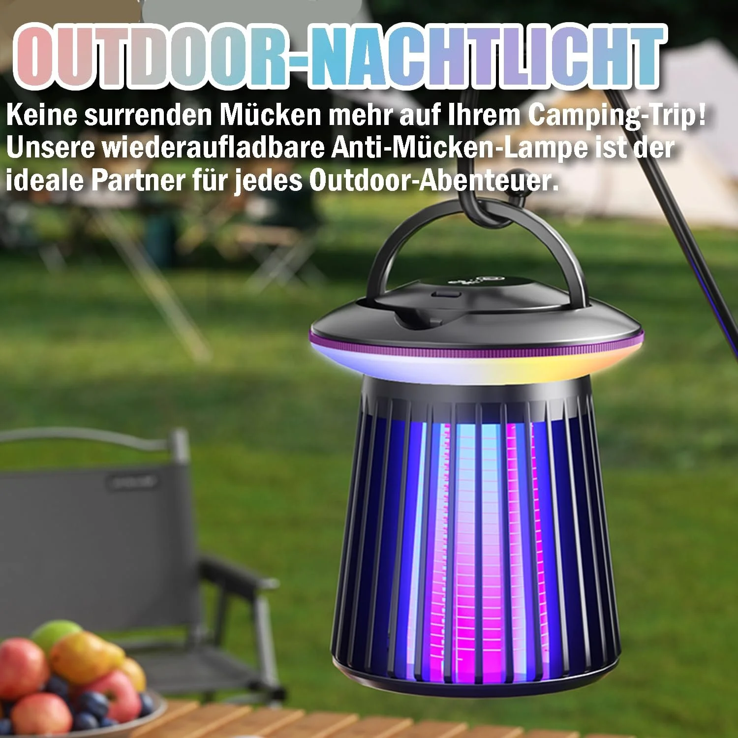 Знищувач комах Sadodo UV Camping з LED-підсвічуванням акумуляторний, фото №5