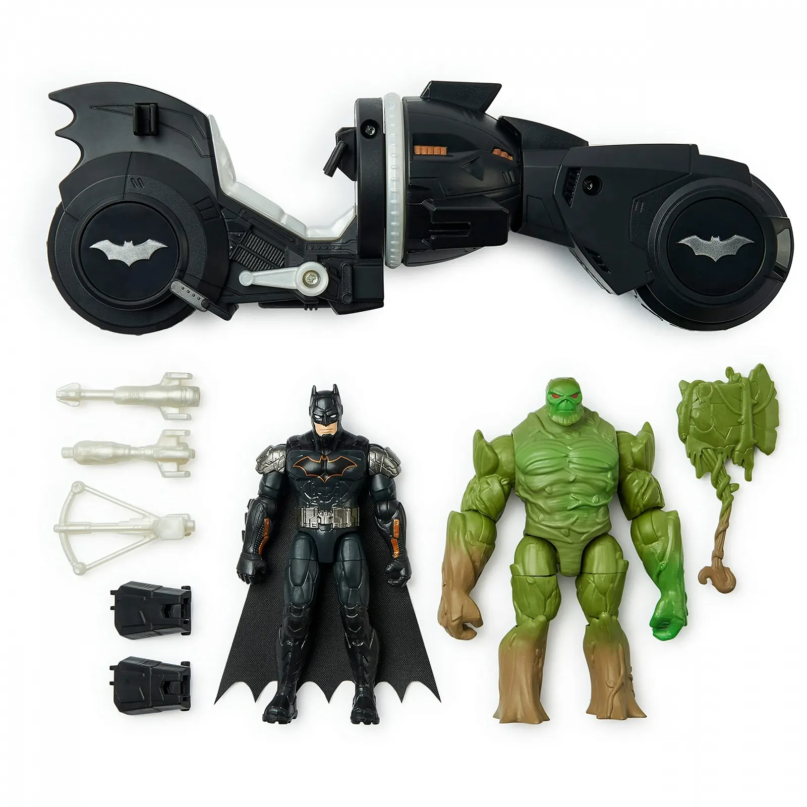 Набір Batman Armory Attack Batcycle з 2 фігурками 10 см Batman та Swamp Thing, фото №4