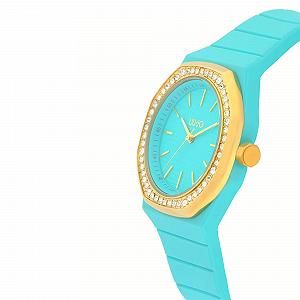 Женские часы Liu Jo Yatch Lady TLJ2382 Aquamarine, аквамариновый корпус из полимера, силиконовый ремешок synthetic.ua - Фото 1