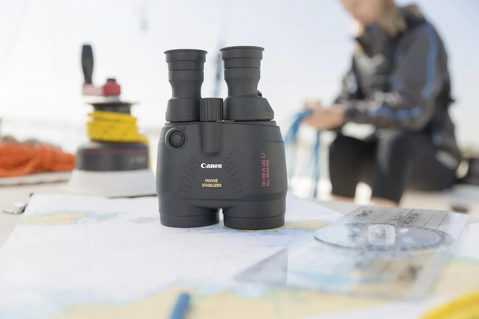 Бінокль Canon 18x50 IS Allwetter Porroprisma II Black, фото №2
