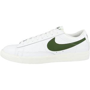 Кроссовки Nike Blazer Low Кожаные Белые/Черные - Фото 1