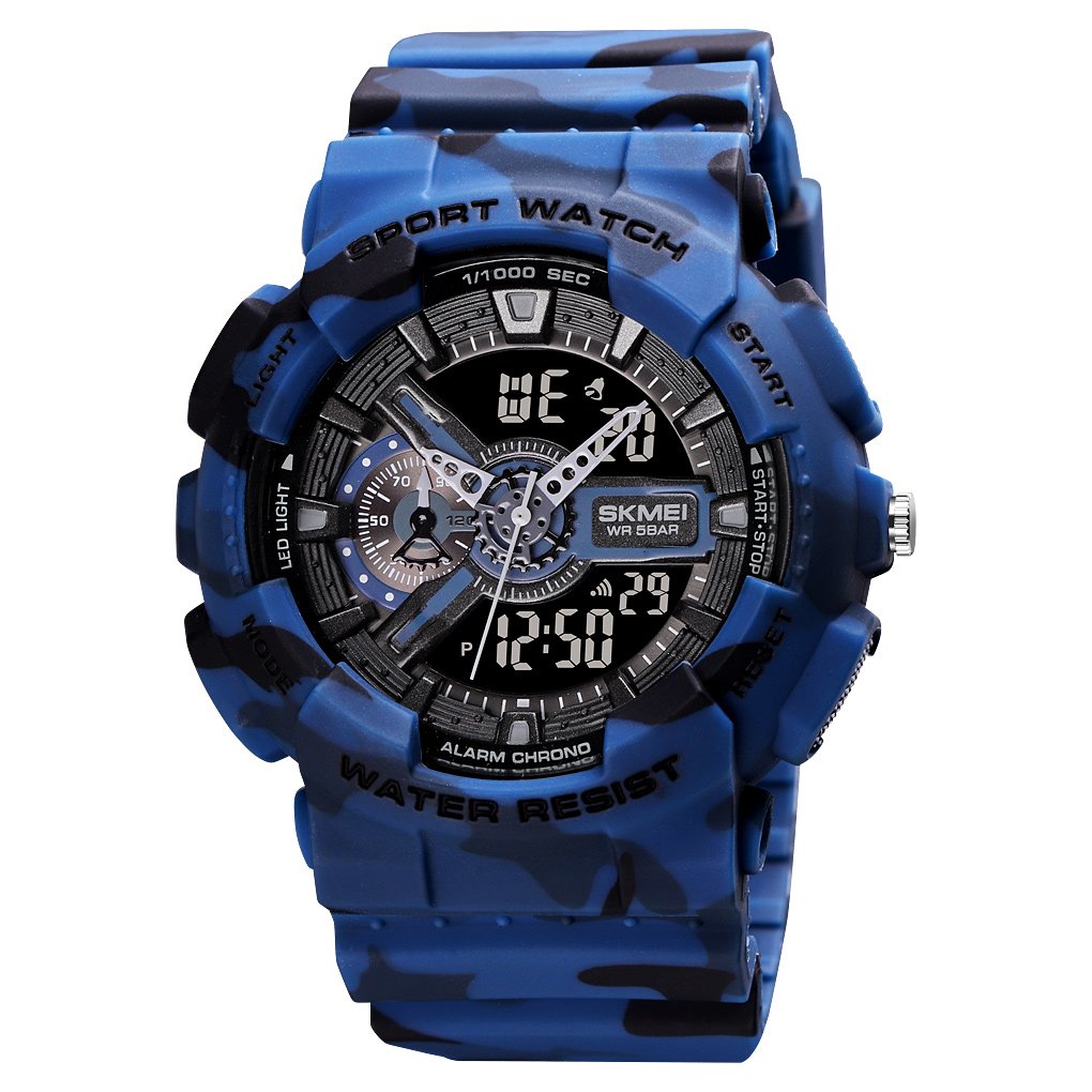 Годинник Skmei 1688CMBU Camo Blue SALE, фото №1