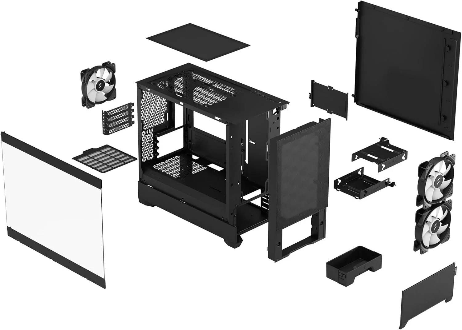 Корпус для ПК Fractal Design Pop Mini Air RGB Без БЖ Чорний, фото №10