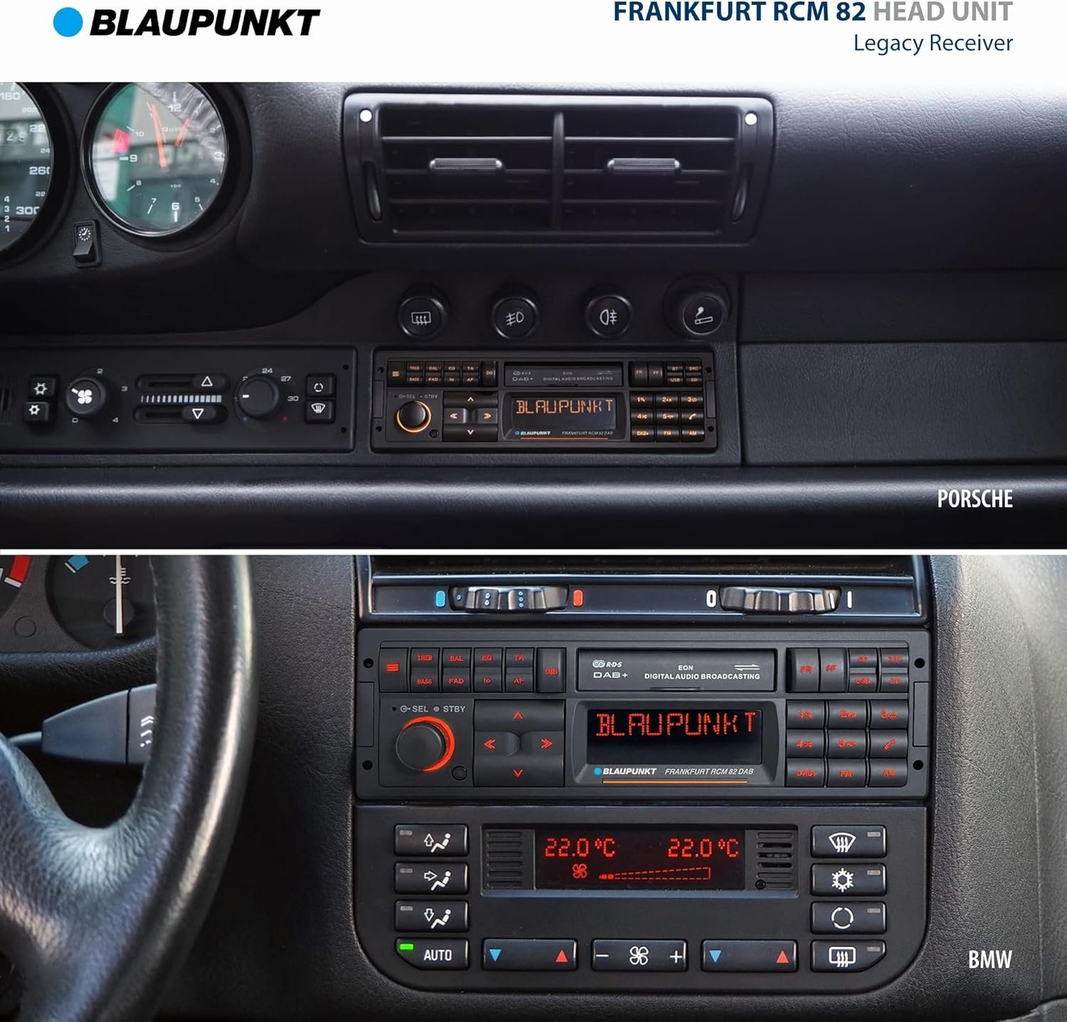 Автомагнитола Blaupunkt Frankfurt RCM 82 DAB / Bluetooth / USB / AUX / microSD slot / DAB+ / 1DIN, фото №2