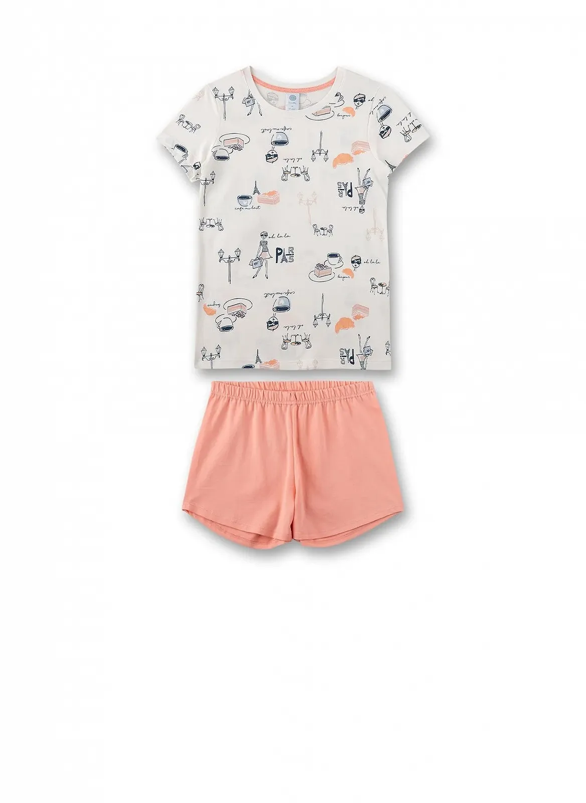 Коротка піжама Sanetta для дівчаток, фото №1 Коротка піжама Sanetta для дівчаток, фото №1