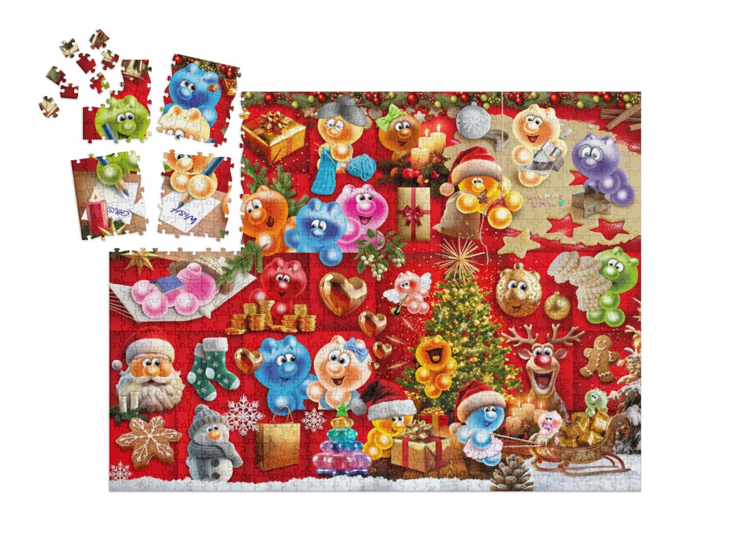 Пазл-адвент-календарь puzzleYOU Christmas Puzzle Collection Gelini Christmas Magic 1000 элементов, фото №2