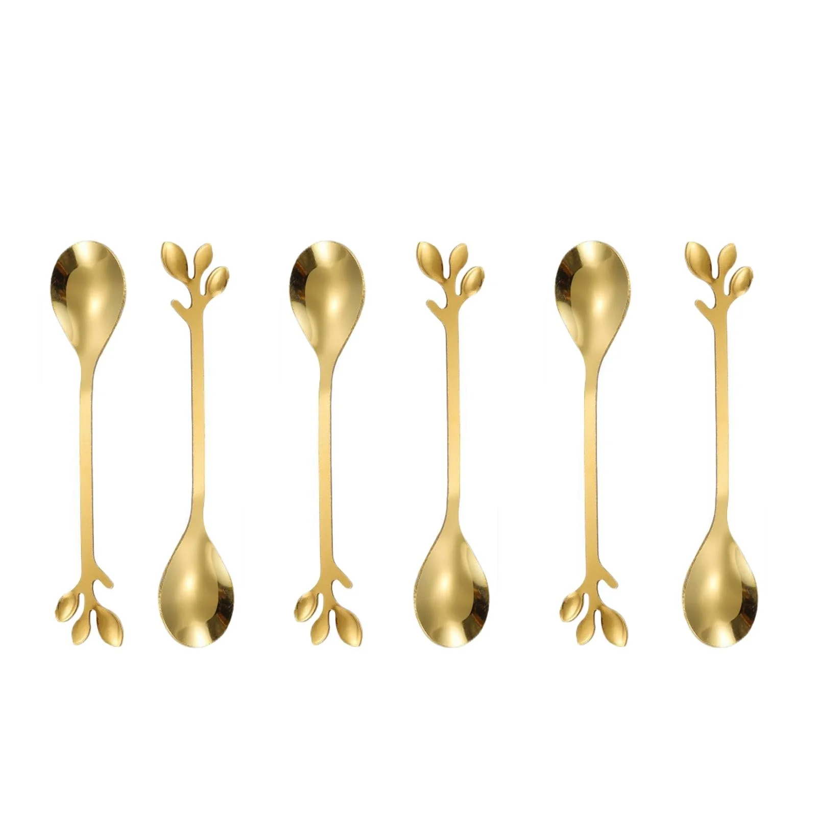 Ложка Кавова CHENGZI 6 шт, нержавіюча сталь, фото №1