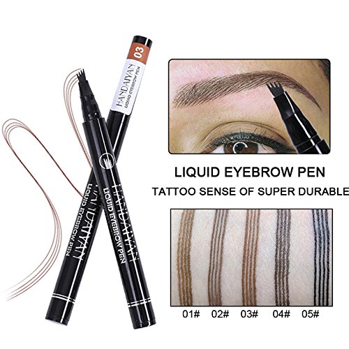 Карандаш для бровей Cocohot 4 Fork Waterproof Durable Liquid Eyebrow Pencil, фото №5