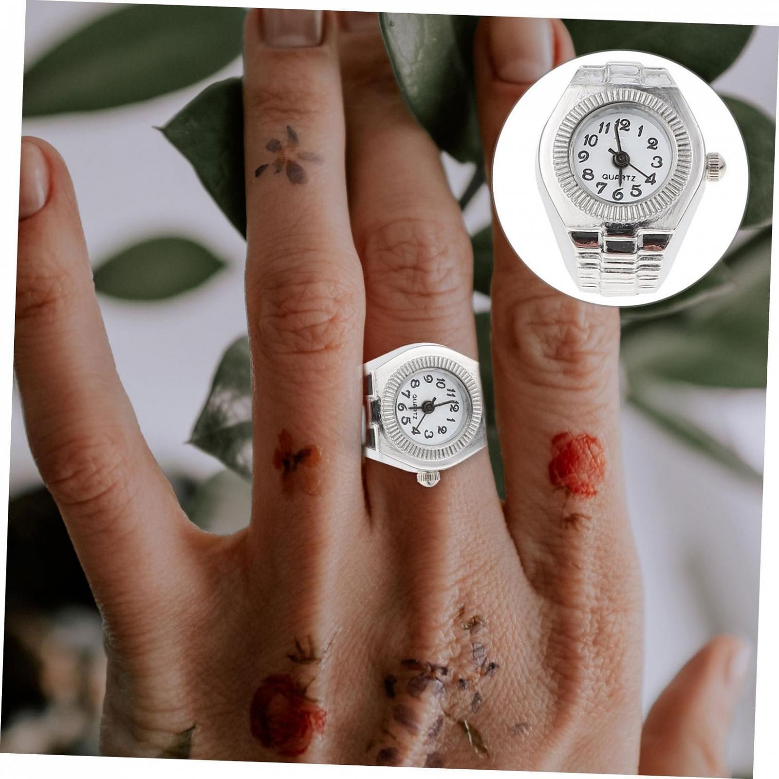 Цифровий годинник-кільце Beaupretty, еластичний кварцовий, фото №6