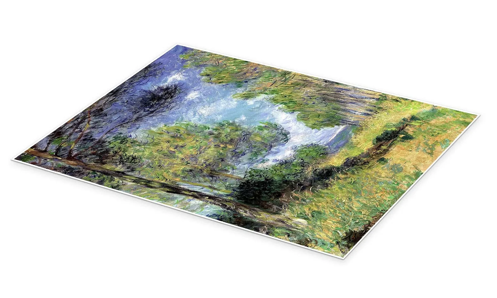 Постер Claude Monet Conifers in Varengeville 50 x 70 см Зеленый, фото №2 Постер Claude Monet Conifers in Varengeville 50 x 70 см Зеленый, фото №2