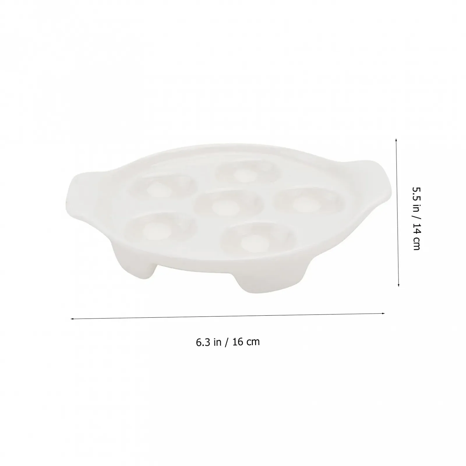 Форма для запікання равликів ABOOFAN керамічна для духовки та гриля біла, фото №8