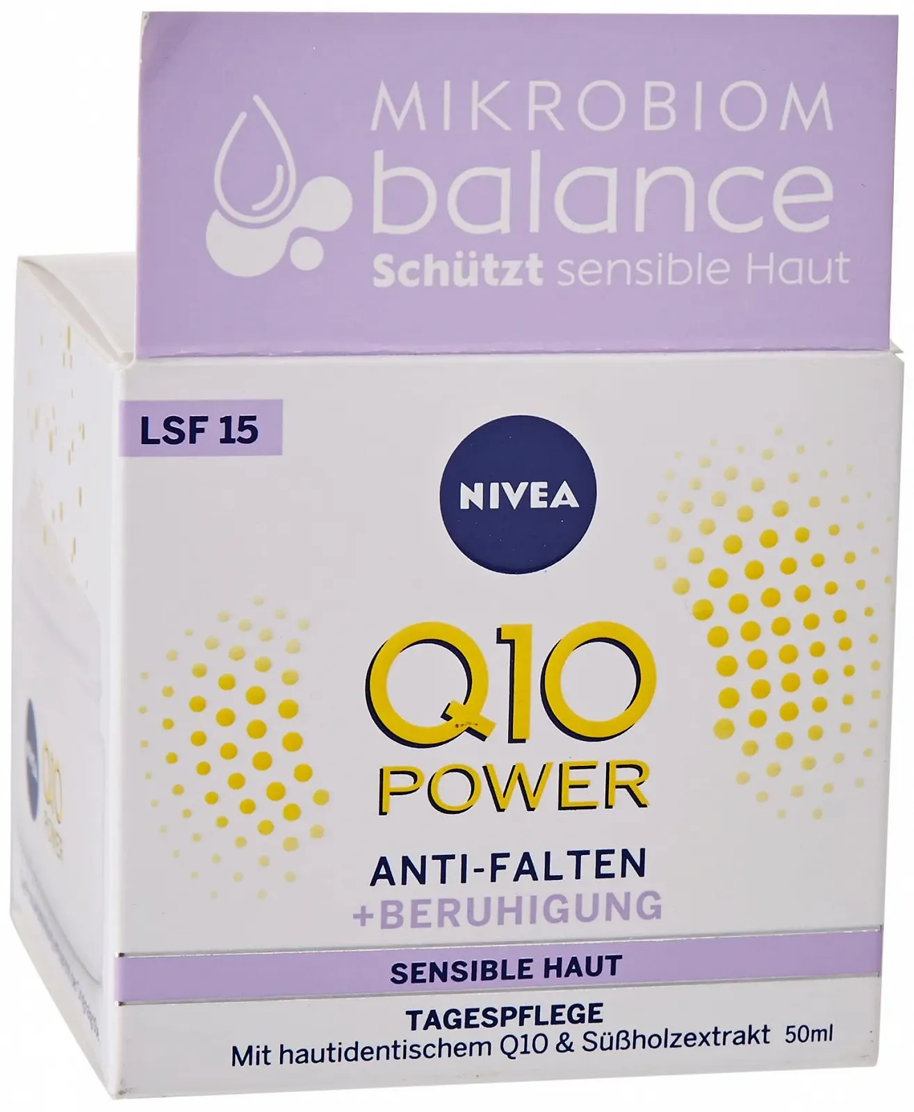 Денний крем Nivea Q10 заспокійливий проти зморшок для чутливої шкіри SPF 15 50 мл (2 шт. в упаковці), фото №2 Денний крем Nivea Q10 заспокійливий проти зморшок для чутливої шкіри SPF 15 50 мл (2 шт. в упаковці), фото №2