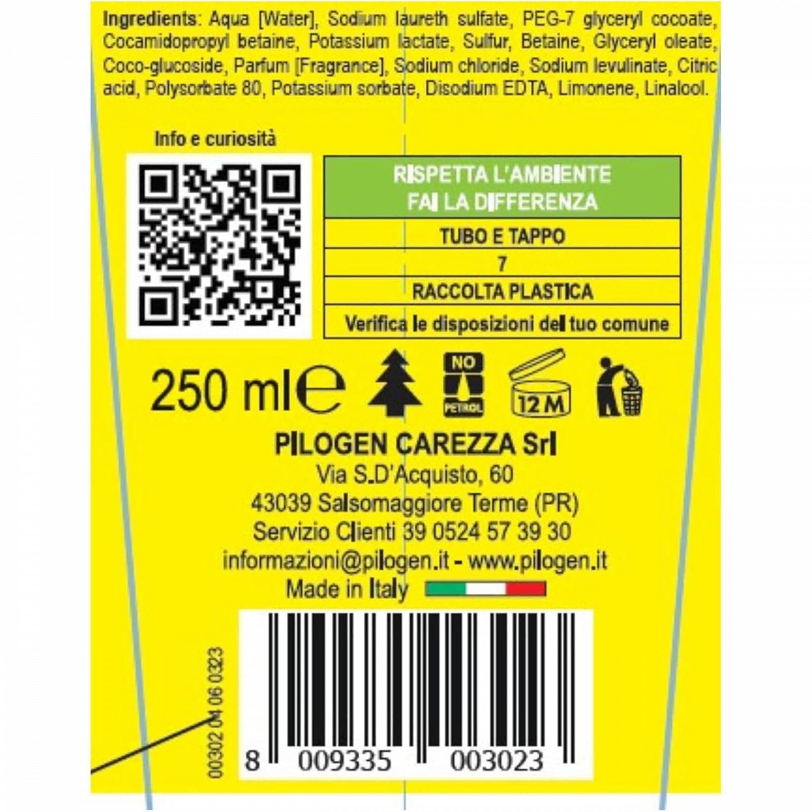 Гель для душу Pilogen Carezza Tabian Super Soap BioSulphur з бетаїном 250 мл x 6, фото №3 Гель для душу Pilogen Carezza Tabian Super Soap BioSulphur з бетаїном 250 мл x 6, фото №3