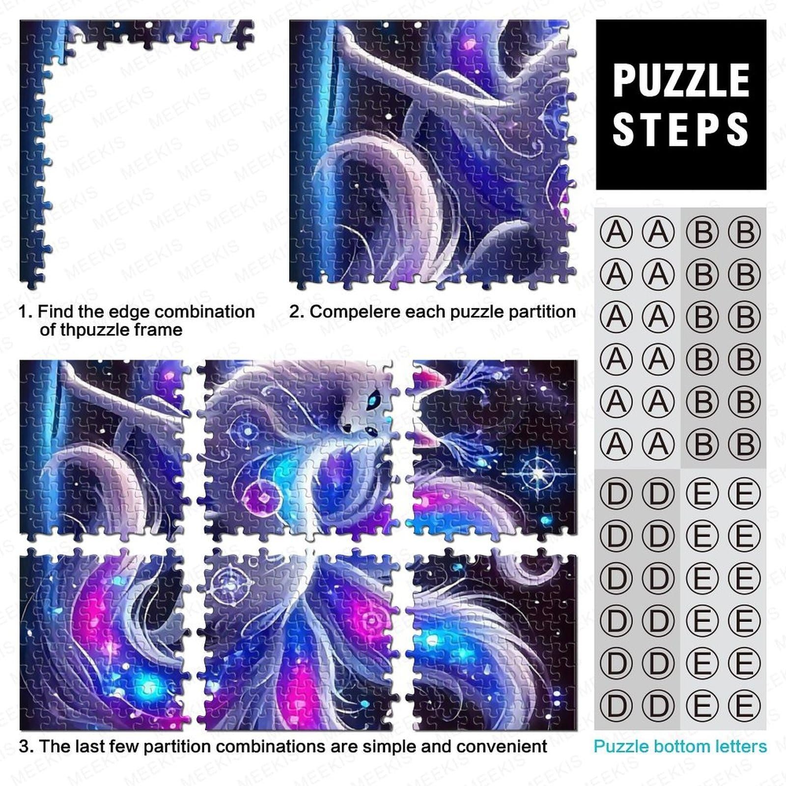 Деревянные пазлы Nine-tailed Fox 1000 деталей, 70 x 50 см, фото №5