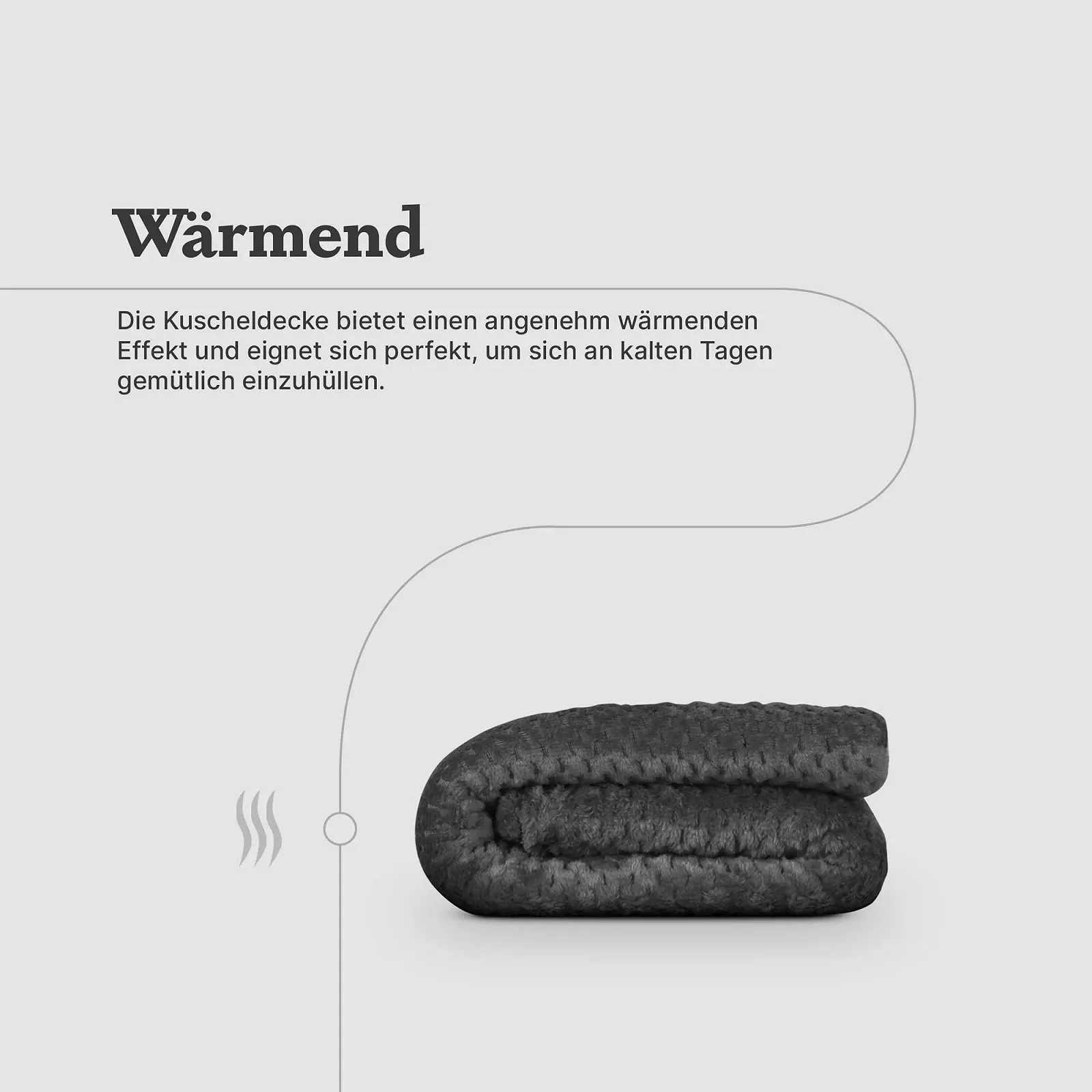 Покривало Cashmere Touch 150 x 200 см (Антрацит), фото №5