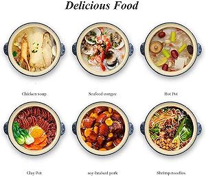 Кастрюля для запекания керамическая с крышкой круглая 1.5 л 4 л synthetic.ua - Фото 1