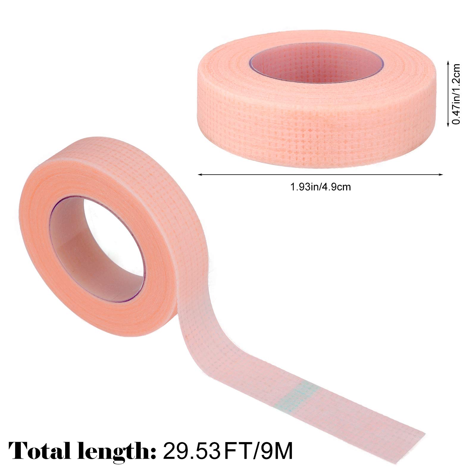 Клейка стрічка MWOOT для нарощування вій Eyelash Extension Tape Micropore Medical Eyelash Tape 9 м Рожева, фото №2